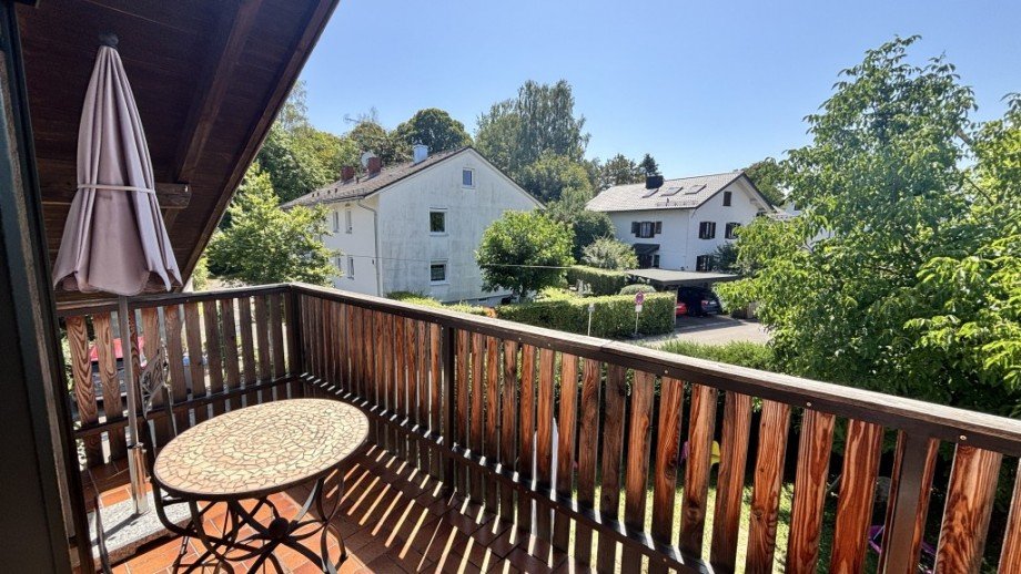 Blick vom Balkon OGDG Zweifamilienhaus Starnberg