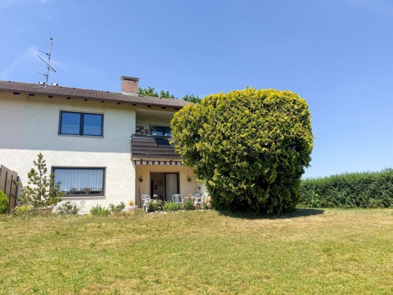 Hausansicht S�dseite Wielenbach - 10809190159502 Doppelhaush�lfte Wohlf�hl WOHNEN mit hoher Privatsph�re! Optimal aufgeteilte DHH in 82407 Wielenbach