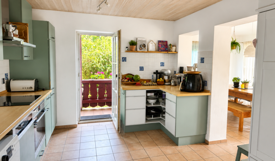 K�che mit Ausgang Veranda Einfamilienhaus Starnberg